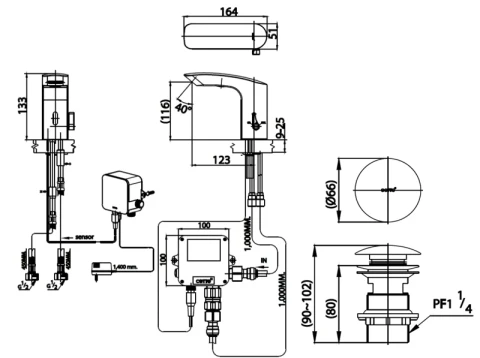 Ảnh Vòi chậu cảm ứng Cotto CT532NXAC 2