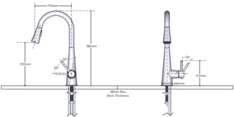 Ảnh Vòi rửa bát Moen GNMCL7864SRS 2