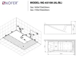 Bồn tắm massage Nofer NG-65108BL 3