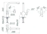Vòi bếp Viglacera VG713 2