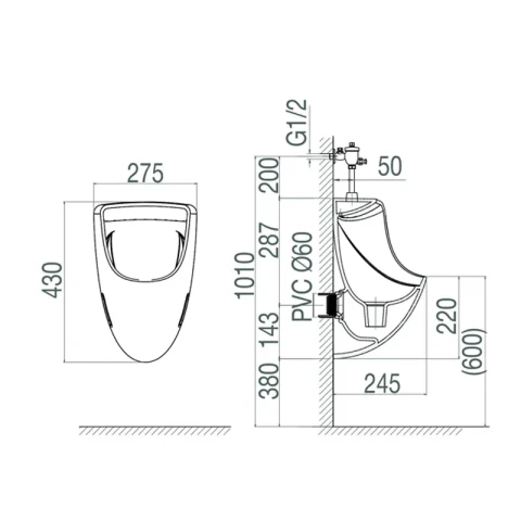 Ảnh Bồn tiểu nam Viglacera TT3 6