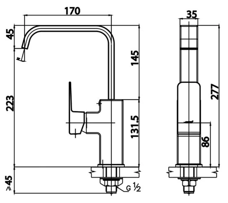 Ảnh Vòi rửa bát Cotto CT1172A 4