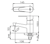 Vòi chậu 1 đường lạnh Cotto CT1164AE(HM) 2