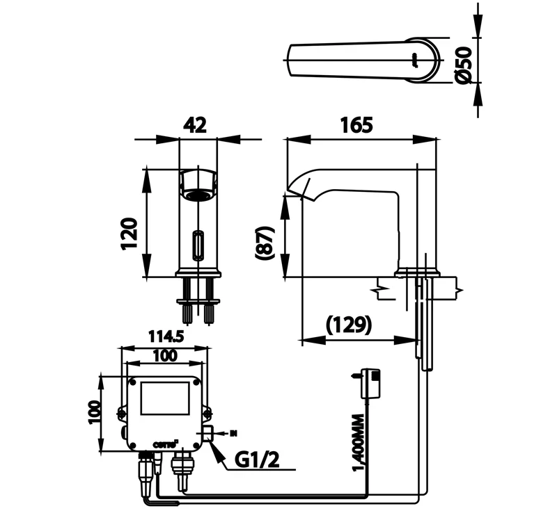 Ảnh Vòi chậu cảm ứng Cotto CT4905AC 5