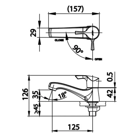 Ảnh Vòi chậu 1 đường lạnh Cotto CT1207(HM) 4