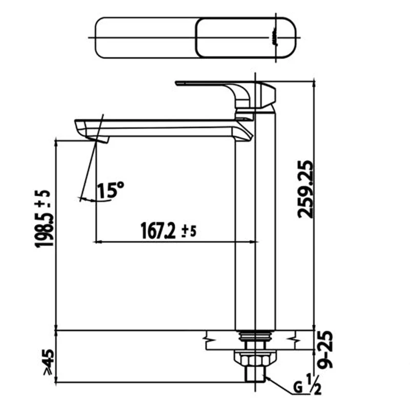 Ảnh Vòi chậu 1 đường lạnh Cotto CT1143AY#BL 2