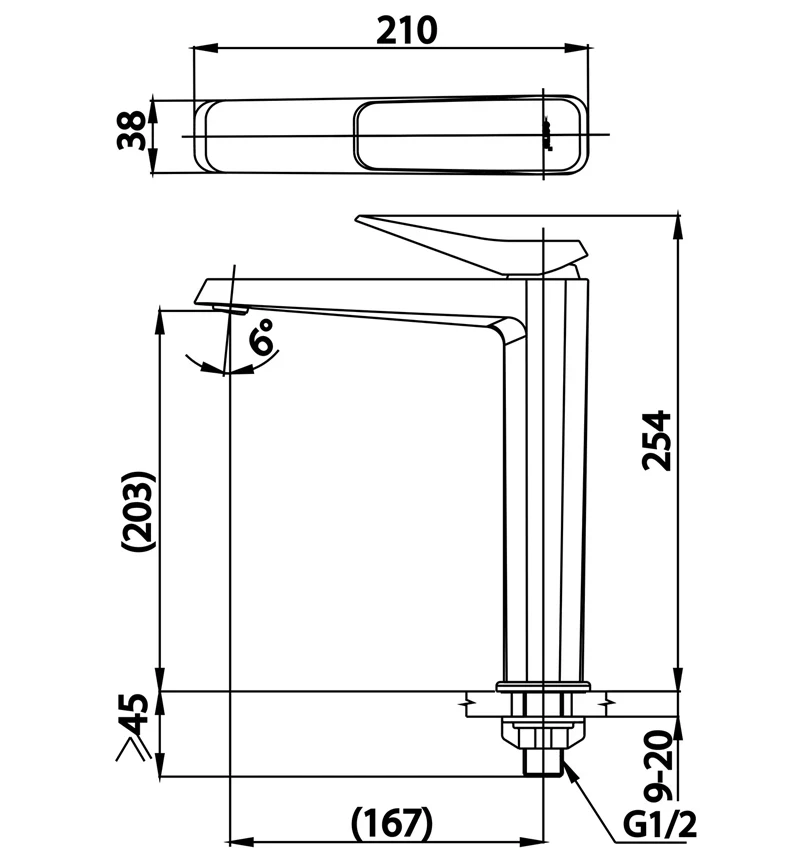 Ảnh Vòi chậu 1 đường lạnh Cotto CT1242AY#BL 2