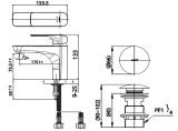 Vòi chậu nóng lạnh Cotto CT2142AE 2