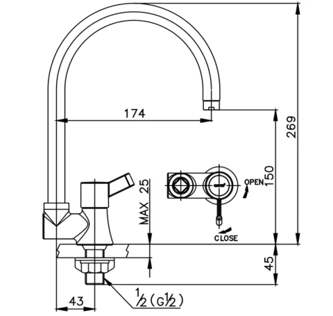 Ảnh Vòi rửa bát Cotto CT1094C33(HM) 2