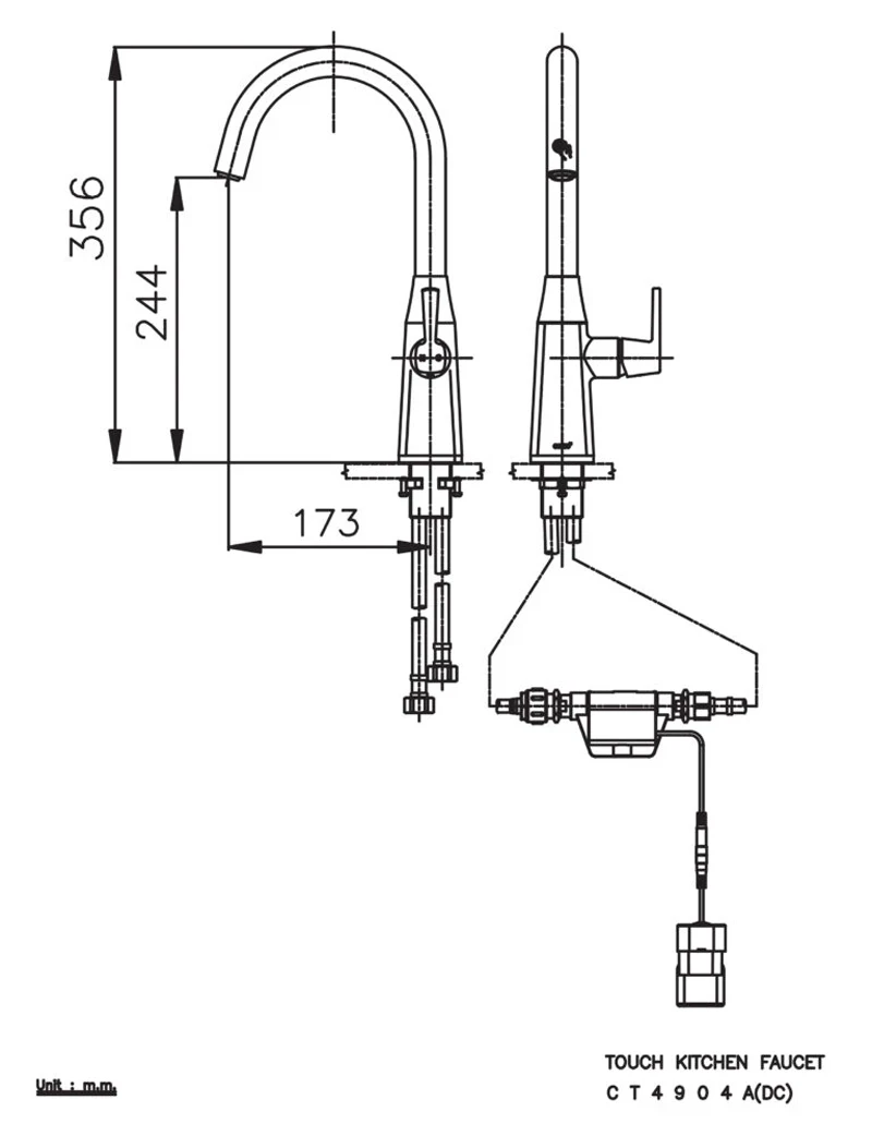 Ảnh Vòi rửa bát Cotto CT4904A(DC) 5