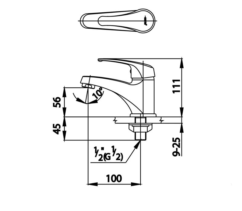 Ảnh Vòi chậu 1 đường lạnh Cotto CT167D(HM) 2