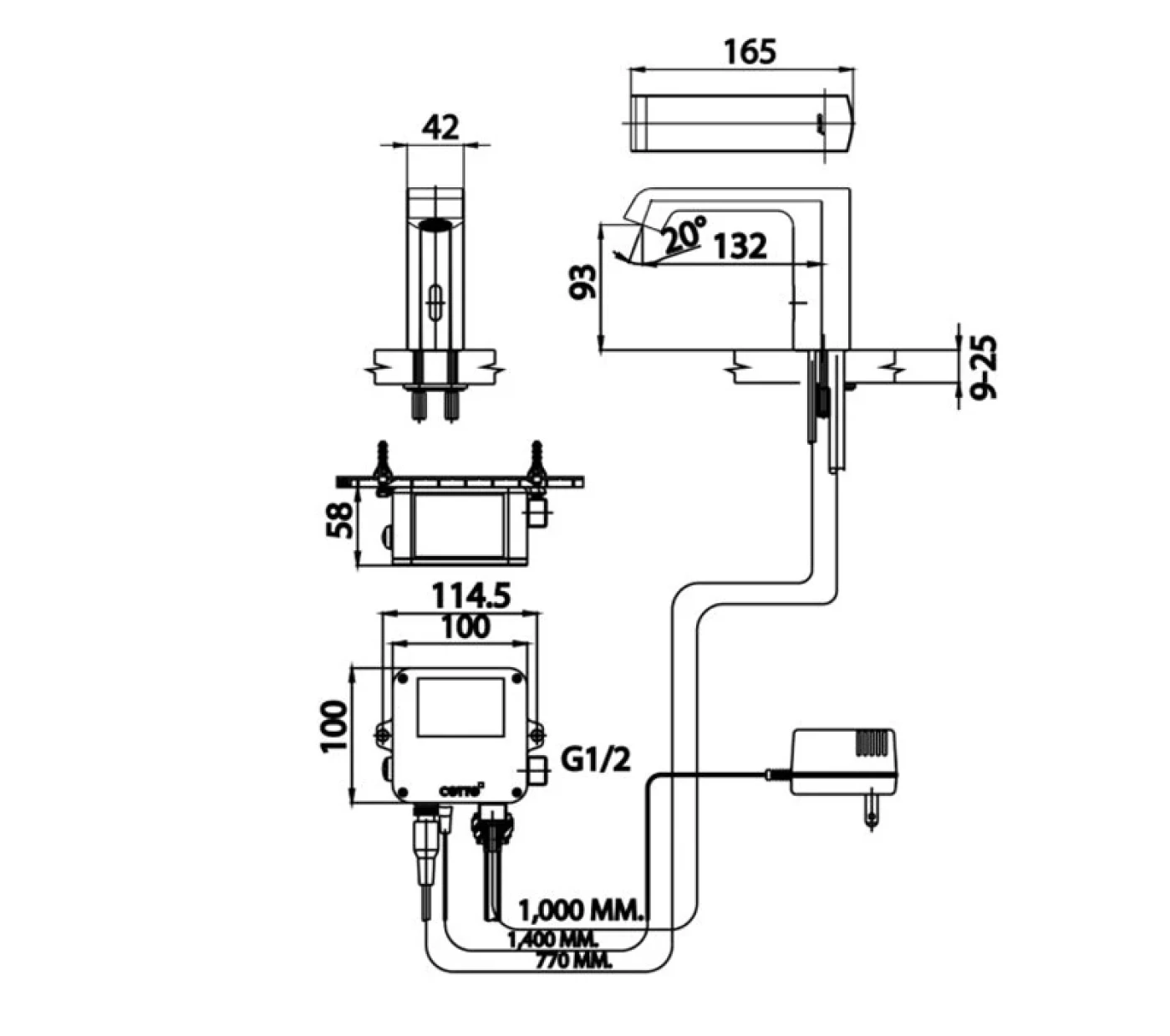 ban ve voi chau cam ung cotto ct4901ac