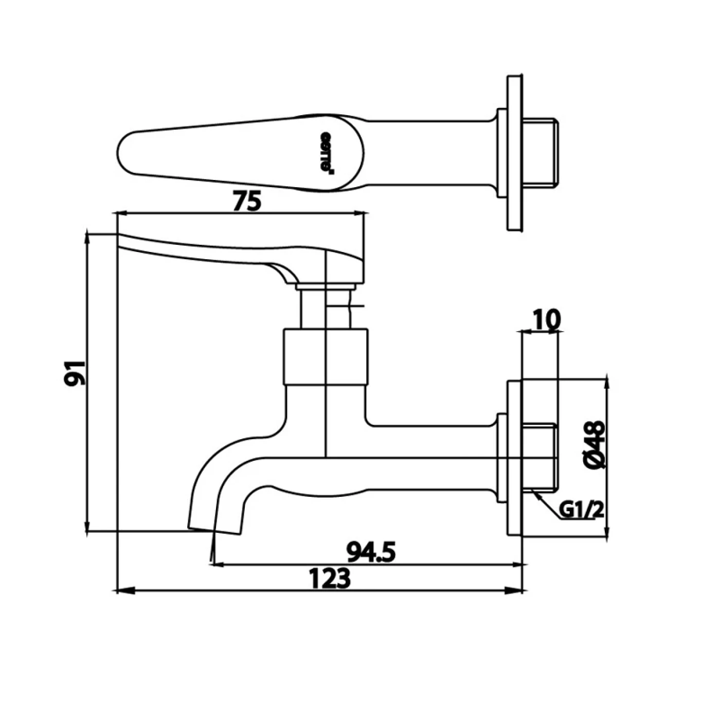 ban ve voi chau gan tuong cotto ct1252 hm
