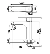 Vòi chậu 1 đường lạnh Cotto CT1160AN(HM) 2