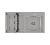 Chậu Luxury âm bàn 2 hộc lệch BL8245AB2 4