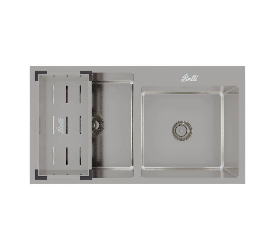 Ảnh Chậu Luxury âm bàn 2 hộc lệch BL8245AB2 4
