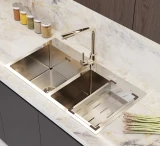 Chậu Luxury 2 hộc cân BL8245C 1