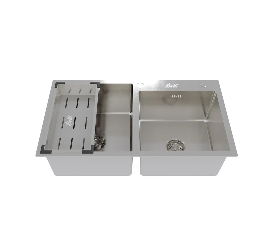 Ảnh Chậu Luxyry 2 hộc lệch BL8245L 4