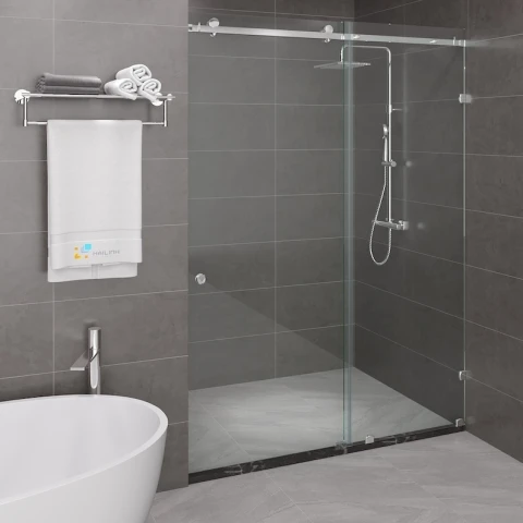 Vách kính nhà tắm màu Crom Belli BLP-1x2TCV1