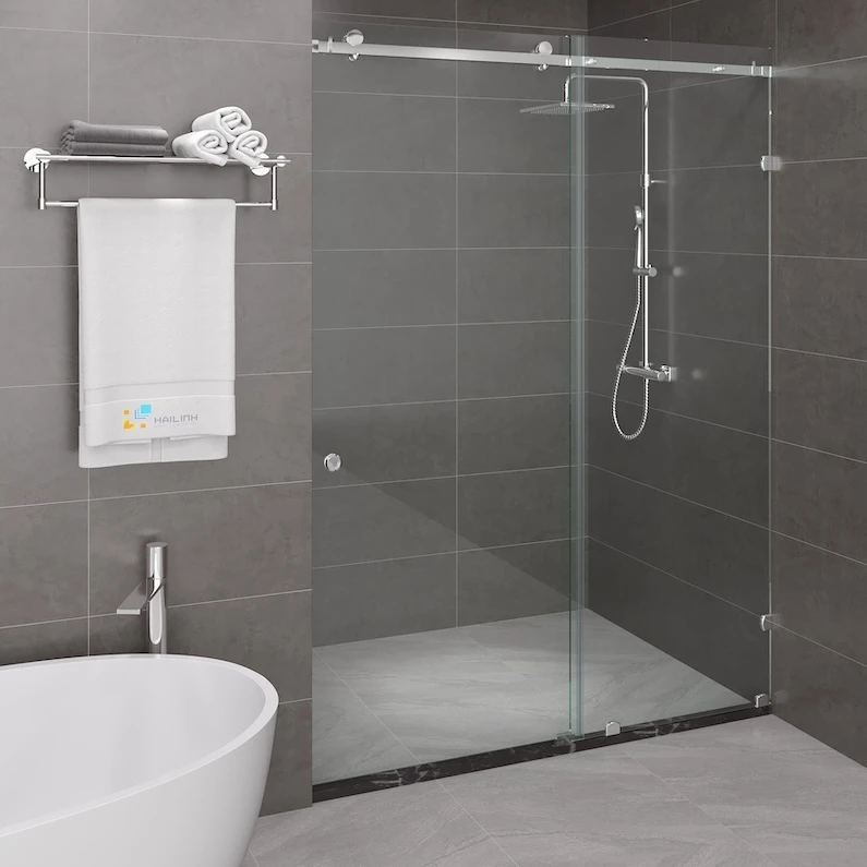 Vách kính nhà tắm màu Crom Belli BLP-1x2TCV1