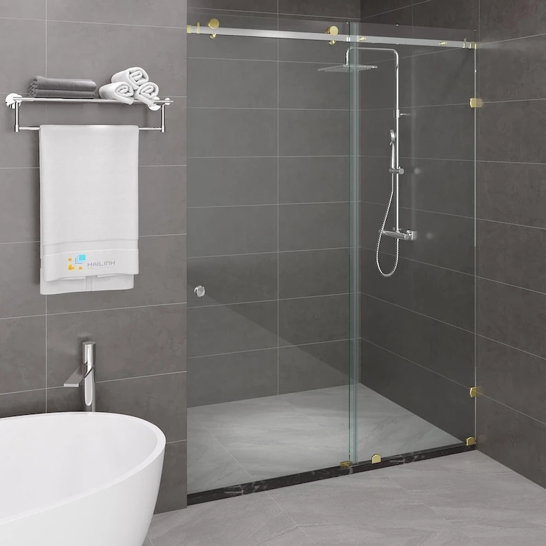 Ảnh Vách kính nhà tắm màu Gold Belli BLP-1x2TGV1 1