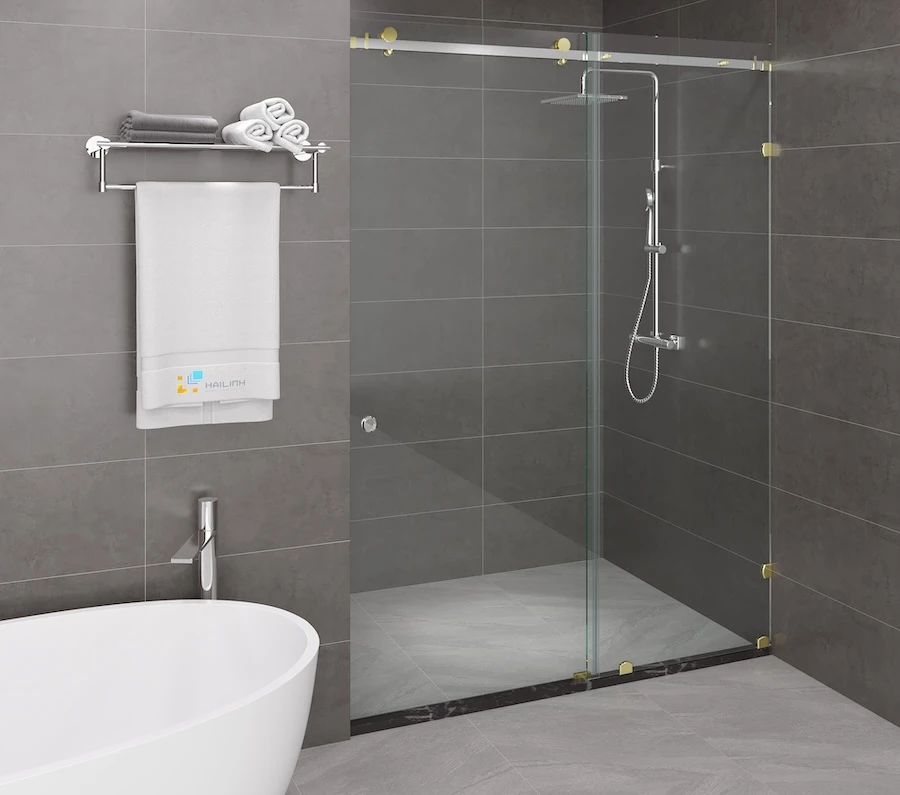 Ảnh Vách kính nhà tắm màu Gold Belli BLP-1x2TGV1 2