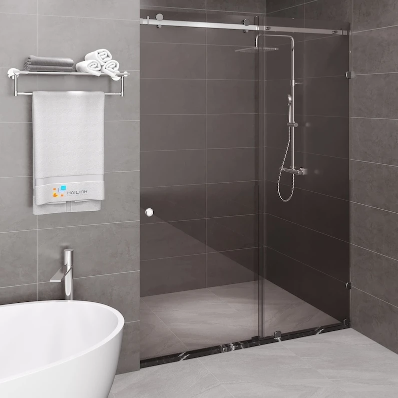 Vách kính nhà tắm màu Black Belli BLP-1x2XBV1