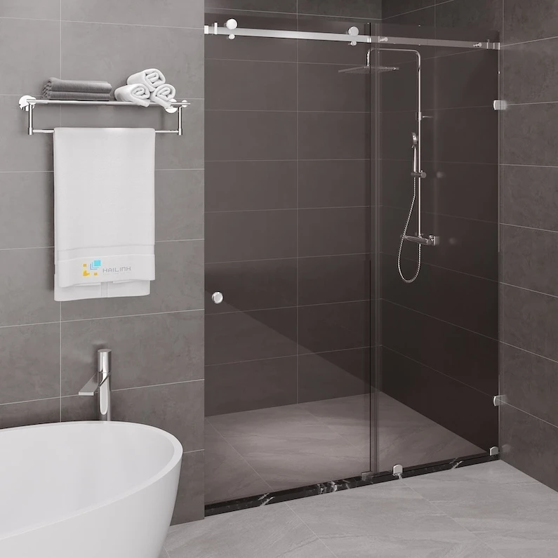 Ảnh Vách kính nhà tắm màu Crom Belli BLP-1x2XCV1 1