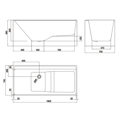 Ảnh Bồn tắm Belli HL6AT616-16 2
