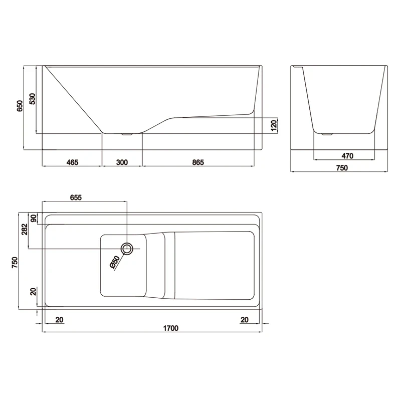 Ảnh Bồn tắm Belli HL6AT616-17 2
