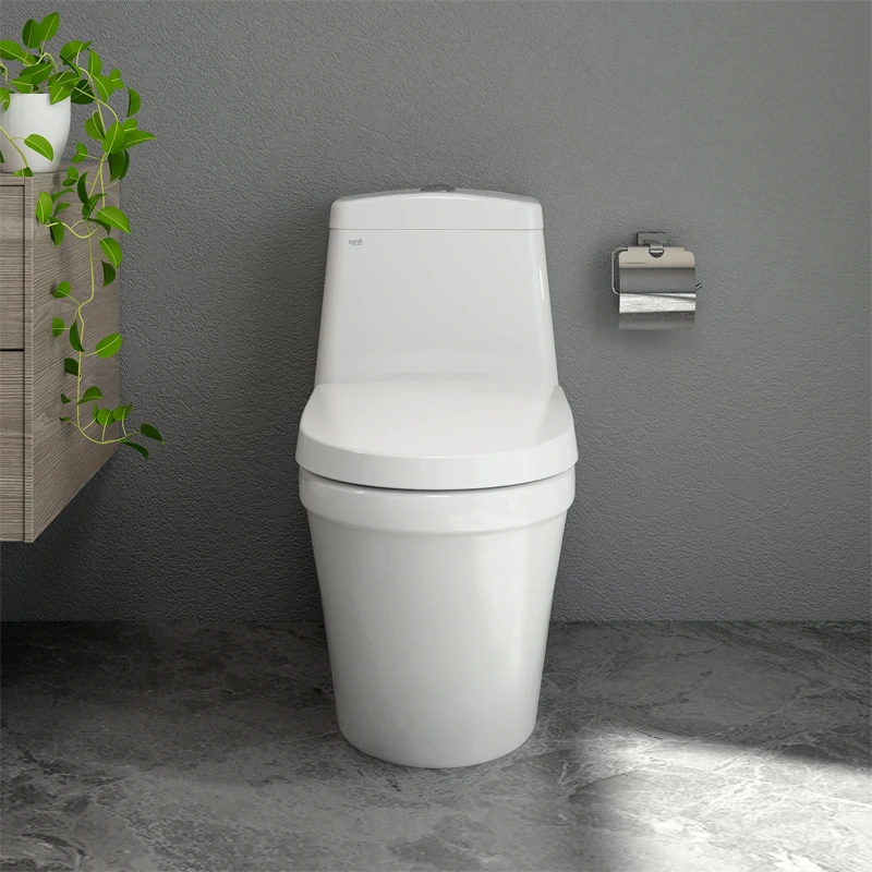 S308 Bồn cầu 1 khối Sanfi S308 dễ dàng vệ sinh và ngăn bám bẩn