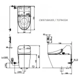 Bồn cầu điện tử TOTO C971/TCF9433A 2