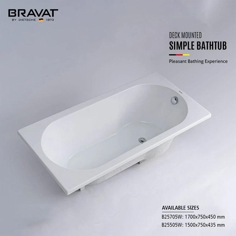 Ảnh Bồn tắm xây Bravat B25505W 5