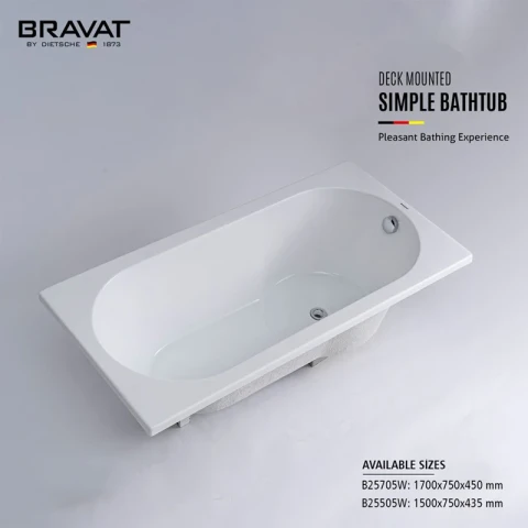 Ảnh Bồn tắm xây Bravat B25705W 4