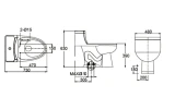 Bồn cầu 1 khối Bravat C2183W-3A-ENG 2