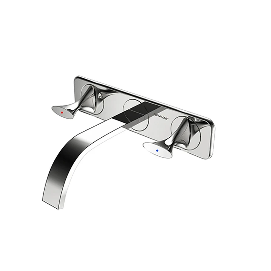Vòi chậu âm tường Bravat P69186C-ENG