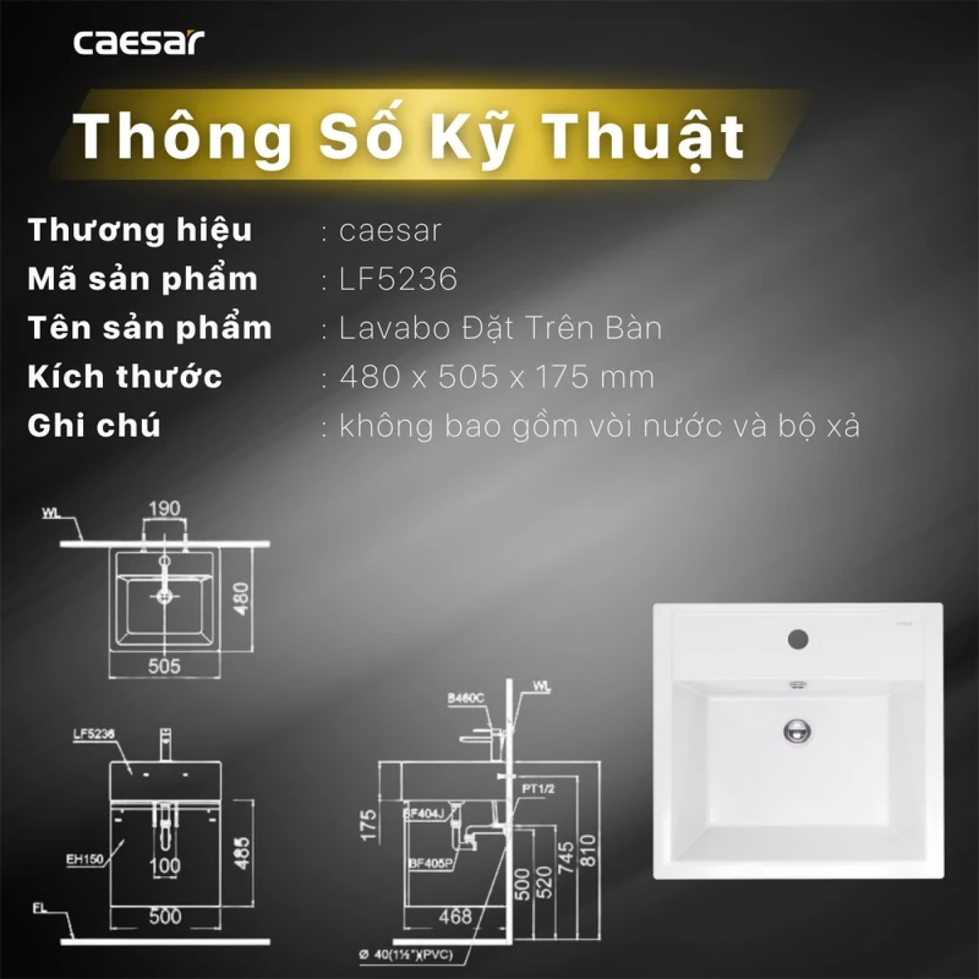 ban ve ky thuat chau rua caesar lf5236