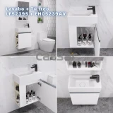 Bộ tủ chậu treo tường Caesar LF5239S + EH05239AV 2