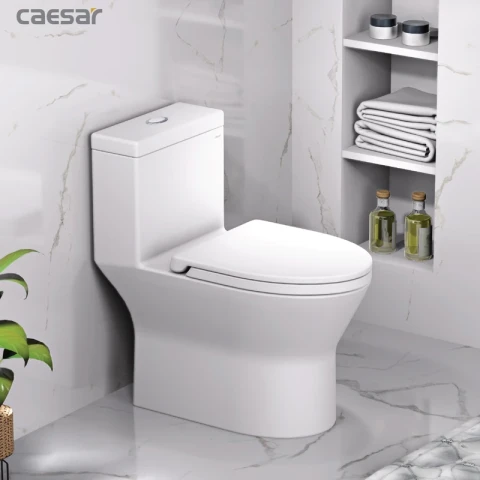 Ảnh Bồn cầu 1 khối Caesar CD1374 3