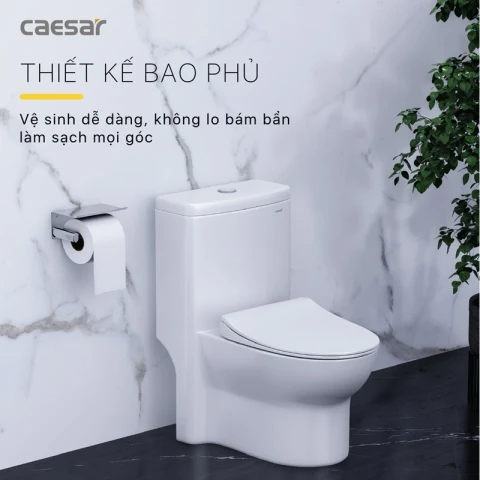 Ảnh Bồn cầu 1 khối Caesar C1352 3