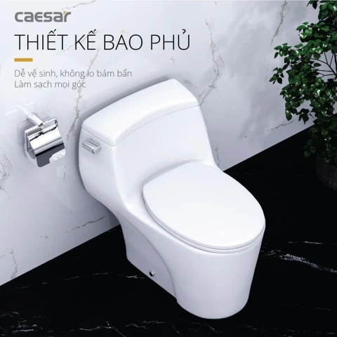 Ảnh Bồn cầu 1 khối Caesar C1353 3