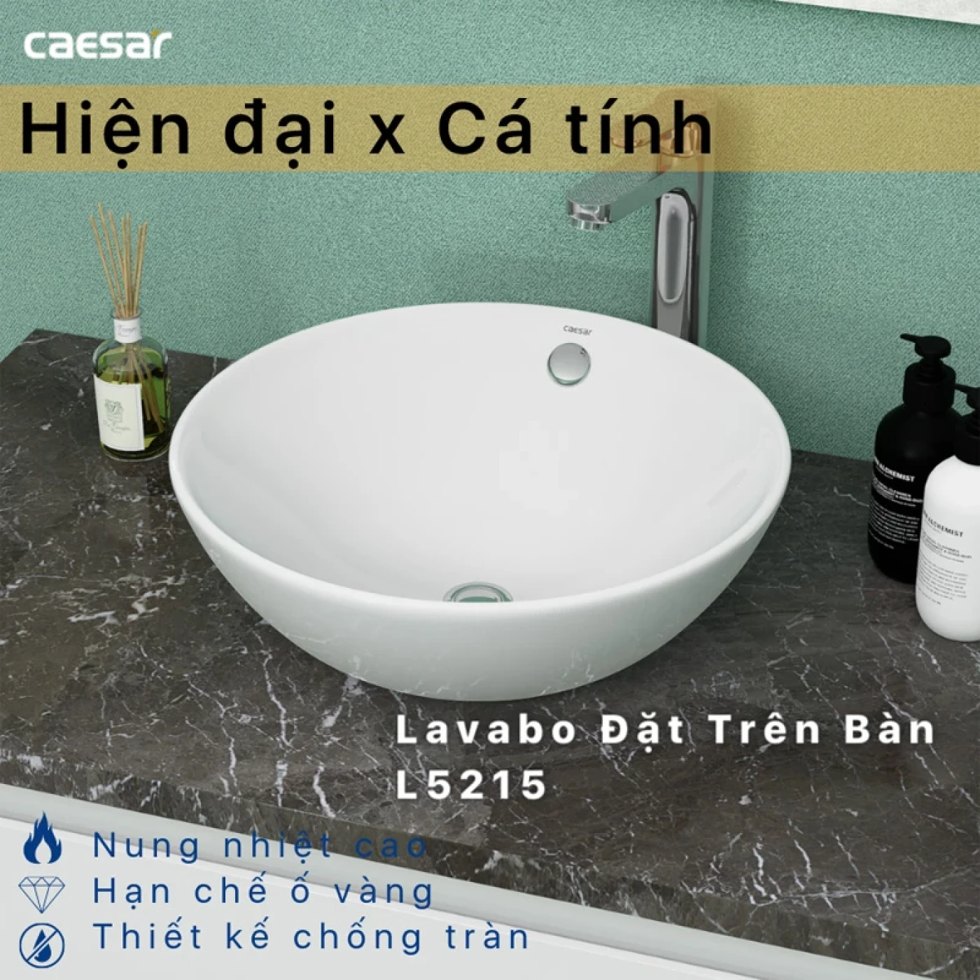 chau rua ban da caesar l5215 hien dai va ca tinh