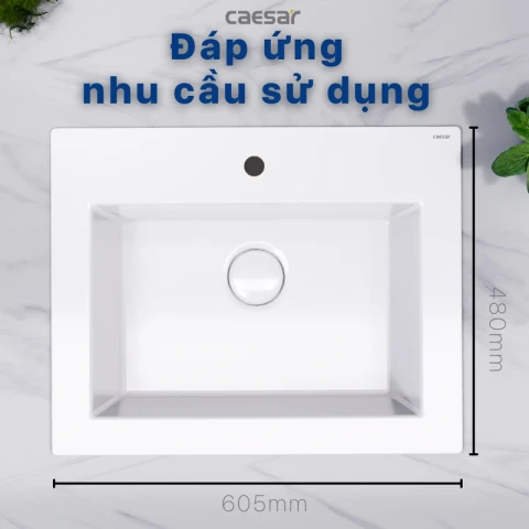 Ảnh Chậu rửa đặt bàn Caesar LF5017 4