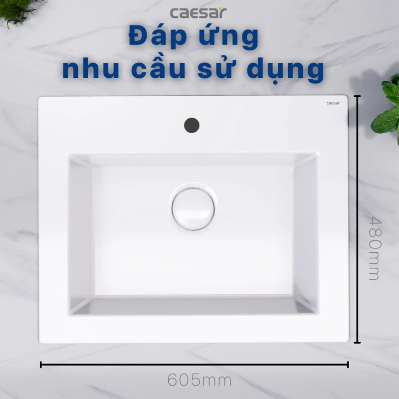 Ảnh Chậu rửa đặt bàn Caesar LF5017 4