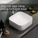 Chậu rửa đặt bàn Caesar LF5256 2