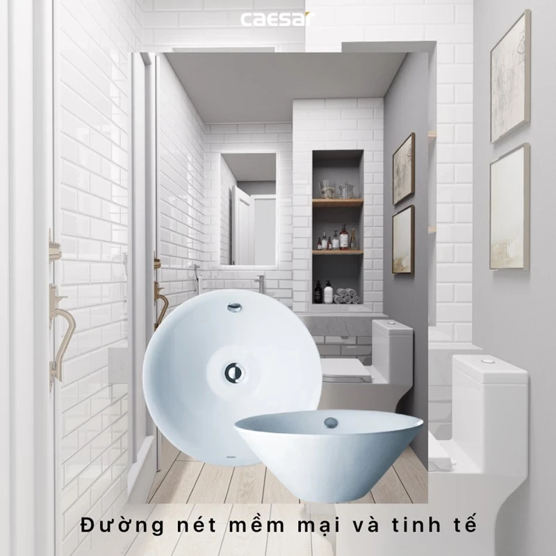 Ảnh Chậu rửa đặt bàn Caesar L5222 10