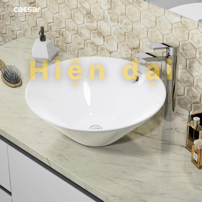 Ảnh Chậu rửa đặt bàn Caesar L5222 3