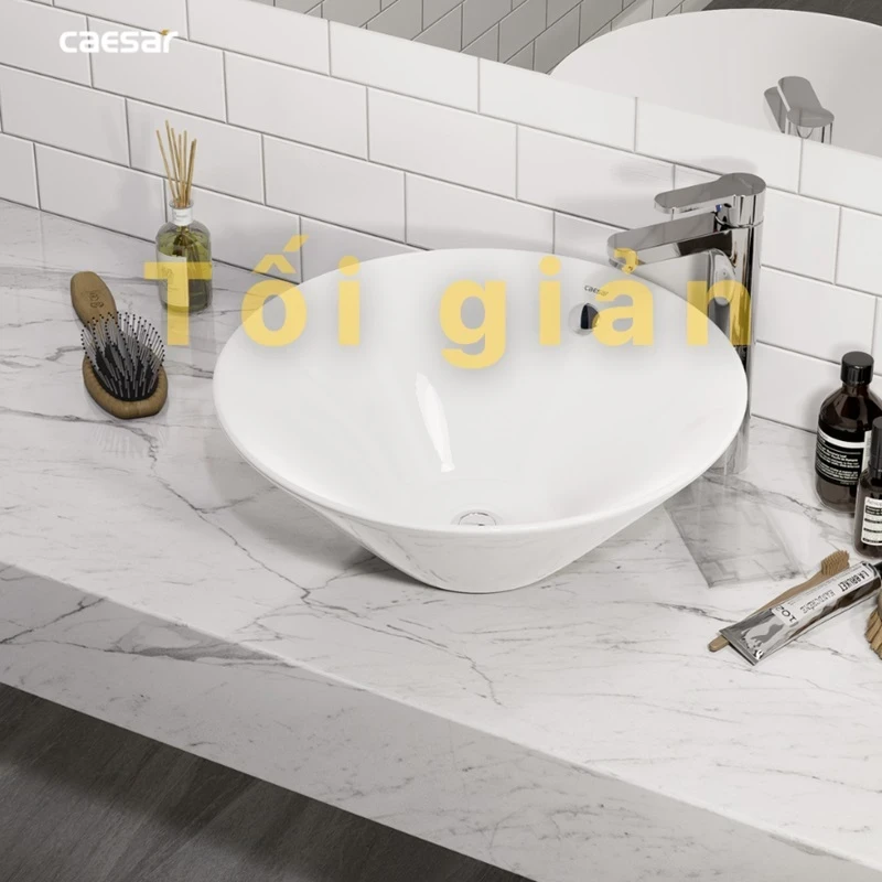 Ảnh Chậu rửa đặt bàn Caesar L5222 5