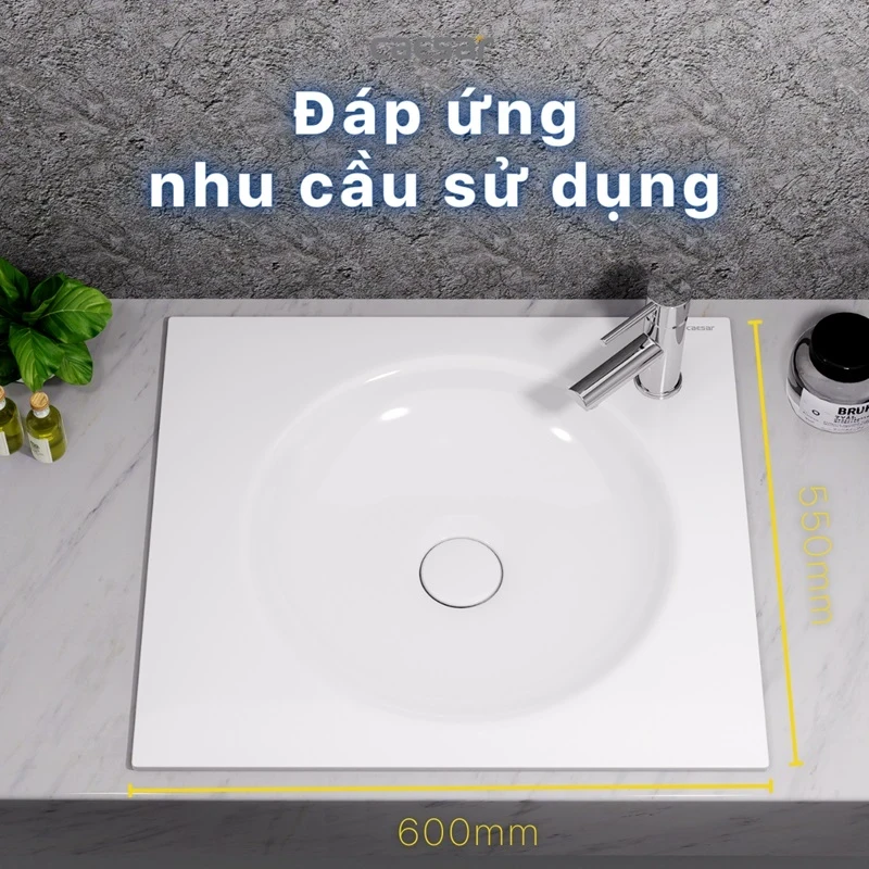 Ảnh Chậu rửa đặt bàn Caesar LF5038 2