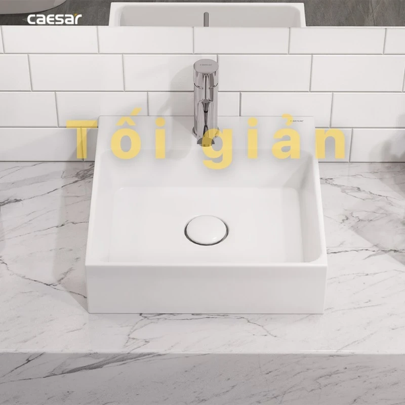 Ảnh Chậu rửa đặt bàn Caesar LF5257 5